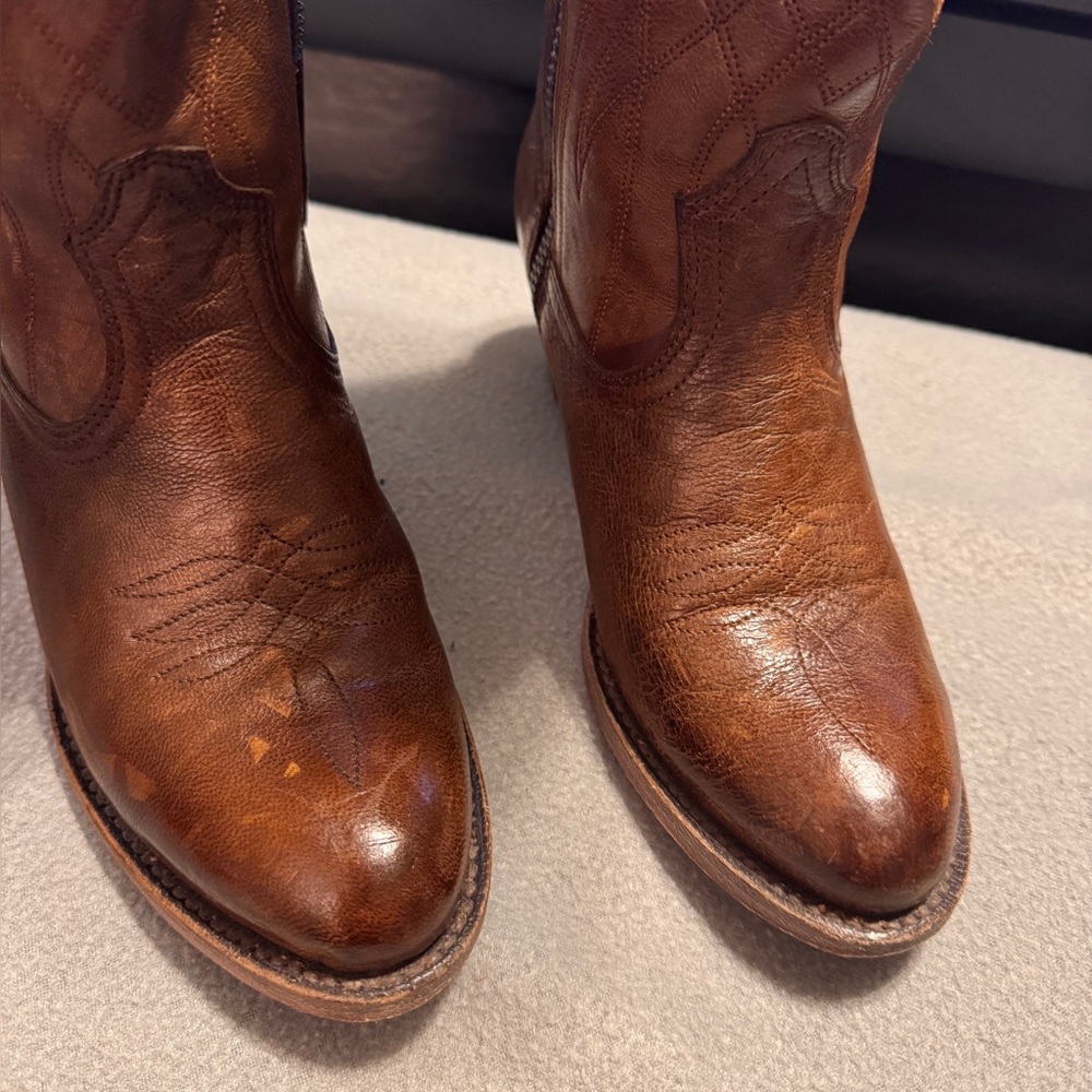Ariat Brown Leather Knee-High Riding Boots Size 6B - Picture 2 of 9